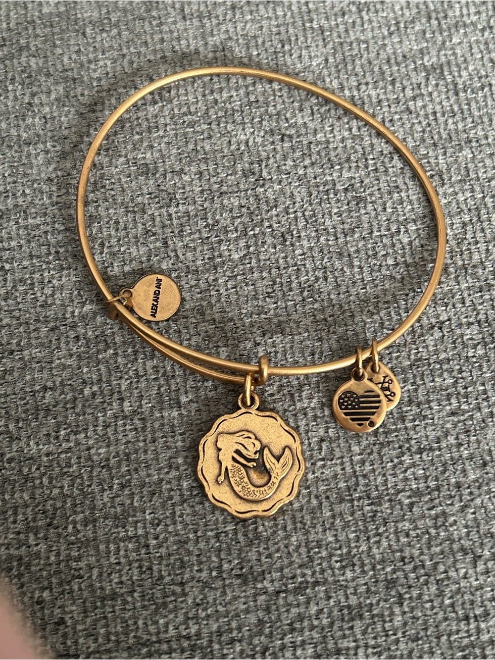Alex and Ani Mermaid Charm Expandable Bangle Bracelet